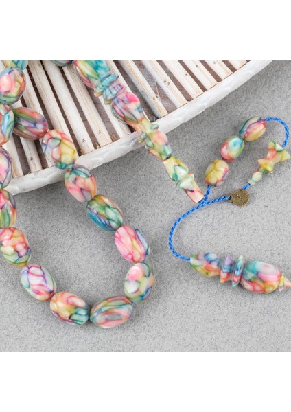 Galalit Yumurta Kesim 8.5X12MM Tesbih -Sedefli Pembe indirimleri