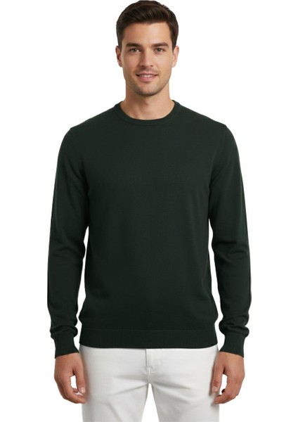 Haki Bisiklet Yaka Triko Kazak