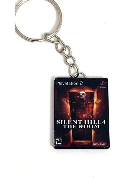 Silent Hill 4 The Room Retro Ps2 Minyatür Oyun Kutusu Anahtarlık