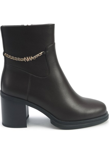 Natalıe 5pr Kahverengi Kadın Topuklu Bot