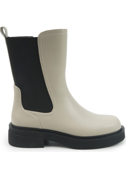 Candıce 5pr Kırık Beyaz Kadın Düz Bot