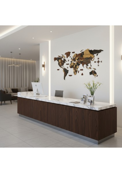 Luna Ahşap Dünya Haritası fiyatları