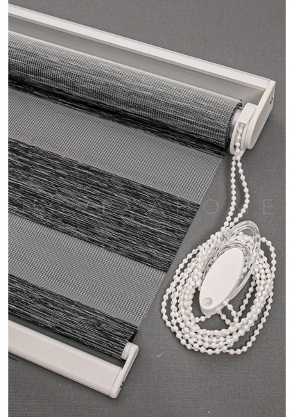 Zebra Stor Perde 08 Koyu Gri Mutfak Çocuk Odası Ofis Balkon Salon Perdesi Güneşlik Perde Plaseco fiyatları