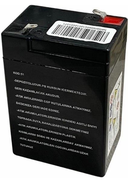 6V 4 Ah Akü Kuru Tip (70*48*101) (0,66 Kg) Eco fiyatları