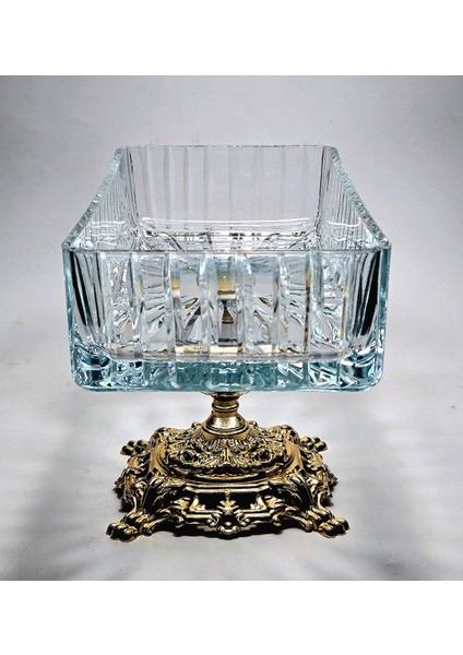 El Yapımı Kristal Vertical Kesim Batom Dekoratif Sunumluk Kase indirimleri