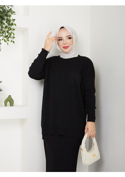 3402 Tek Cepli Fitilli Etekli Triko Takım fiyatları