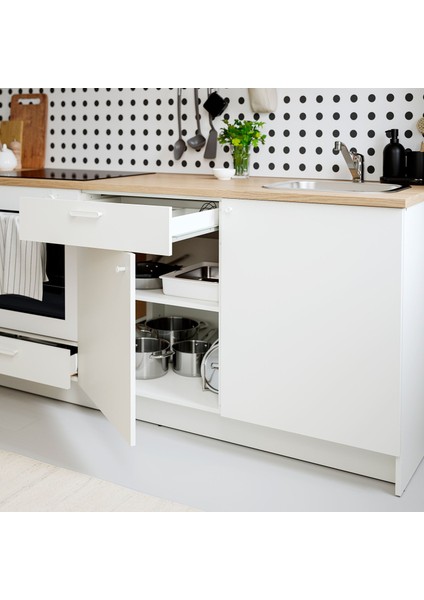 Mutfak dolabı kombinasyonu, beyaz, 180x61x220 cm, Batarya dahil değildir. modelleri