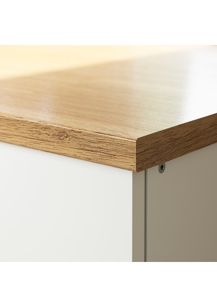 Mutfak dolabı kombinasyonu, beyaz, 180x61x220 cm, Batarya dahil değildir. fırsatları