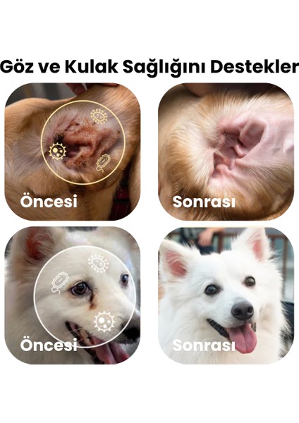 Göz Kulak Büyük Boy Parmak Mendil 60 Adet | Kir Temizleyici | Kedi Köpek | Nano Gümüş Içermez modelleri
