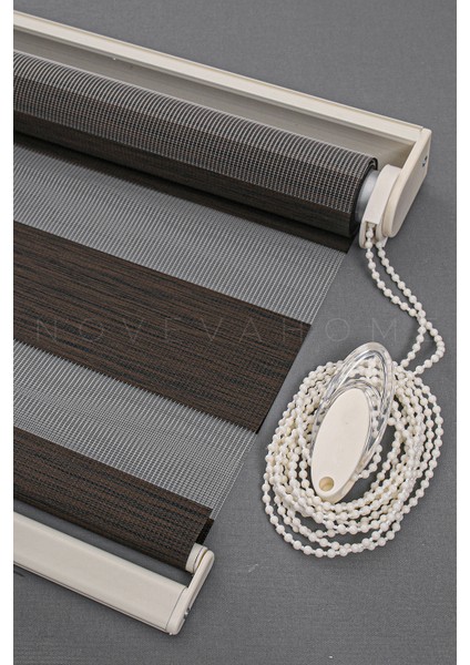 Zebra Stor Perde 04 Koyu Kahve Mutfak Çocuk Odası Ofis Balkon Salon Perdesi Güneşlik Perde Plaseco fiyatları