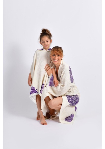 Naturel Mandala Kimono &çocuk Panço Set fiyatları