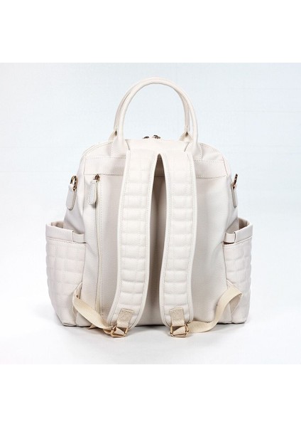 Kitty Deri Anne Bebek Bakım Sırt Çantası 7271 Krem fiyatları