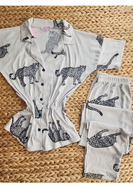 Pijamigas Pegasus Leopar Kadın Pijama Takımı modelleri