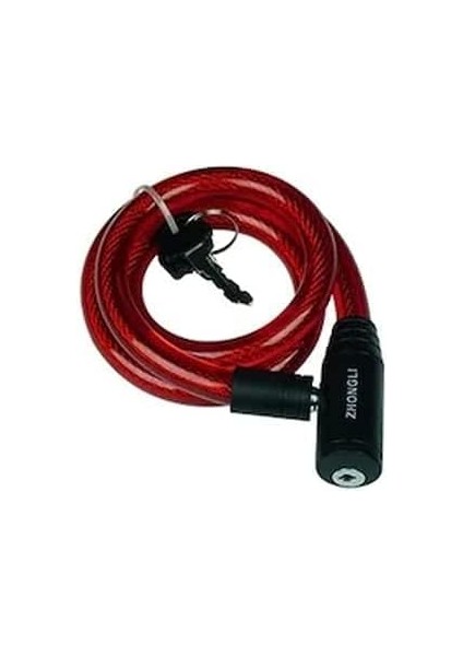 12 x 80 cm Bisiklet Kilidi - Anahtarlı Çelik Halatlı Kilit