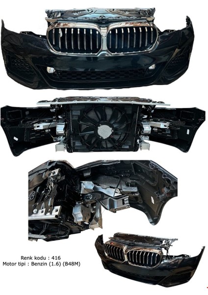 5 Serisi G30 Lcı 2020 ve Sonrası Uyumlu Ön Tampon Panel Radyatör Seti (Dolu)