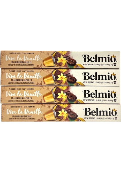 Uyumlu Belmio Kapsül Kahve Vanilya 10LU
