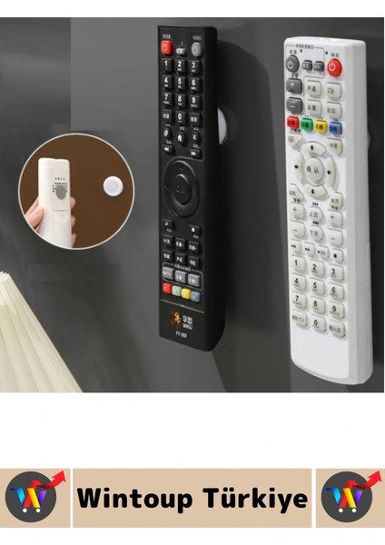 Kendinden Yapışkanlı Ev Ofis Kumanda Telefon Model Küçük Eşya Çok Amaçlı Mıknatıslı Tutucu 4 Adet modelleri