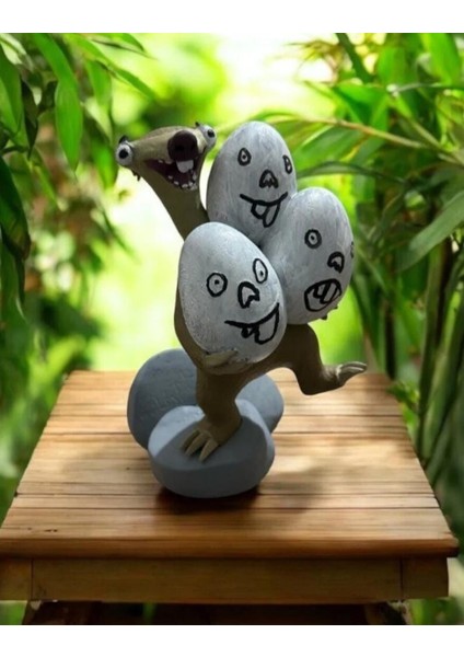 Sid ve Yumurtaları Figür 25X15 cm