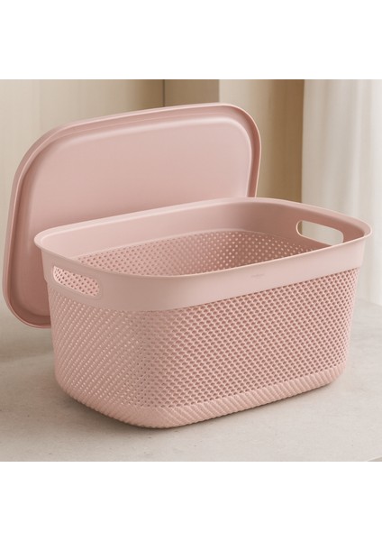 Kapaklı Çok Amaçlı 9 Litre Saklama Sepeti – Kapaklı Sepet, Dayanıklı, Modern Tasarım 33X24,2X16,5 cm fiyatları