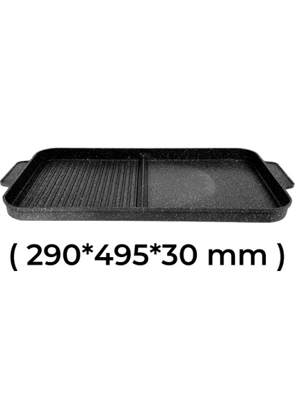 Ocak Üstü Izgara Tava ( 290*495*30 mm )