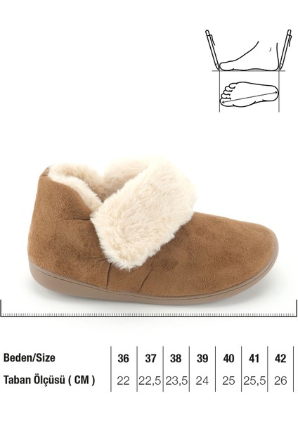 Kadın Kışlık Içi Peluşlu Rahat Taban Ev Bahçe Panduf Bot fiyatları