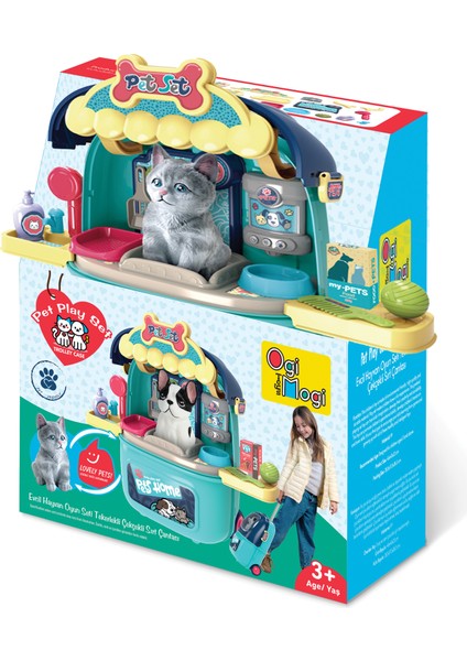 Evcil Hayvan Oyun Seti Tekerlekli Çekçekli Sırt Çantası modelleri