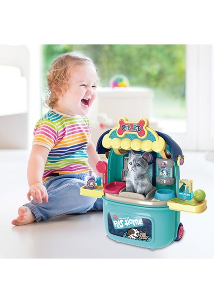 Evcil Hayvan Oyun Seti Tekerlekli Çekçekli Sırt Çantası fırsatları