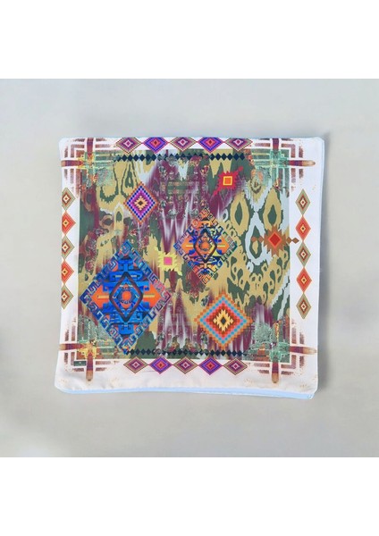 Etnik Desen Tek Tarafı Dijital Baskı Pamuklu Kırlent Kılıfı fiyatları