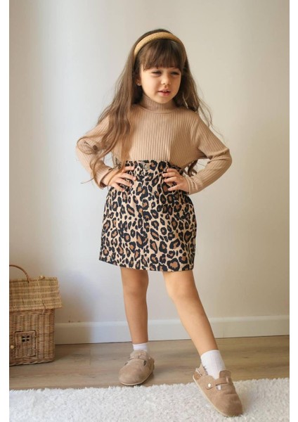 Leoparlı Etekli Takım