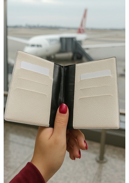 Isme Özel Deri Pasaport Kılıfı Pasaport Taşıma Cüzdanı - Sedef Premium Deri fiyatları
