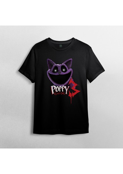 Poppy Playtime 3 Catnap %100 Pamuklu Bisiklet Yaka T-Shirt Model 2 fiyatları
