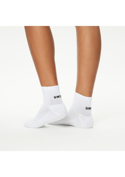 Unıted4 Classic Unisex Siyah/beyaz 2'li Çorap fırsatları