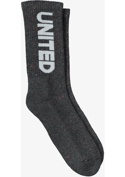 Unıted4 Kadın Gri Çorap
