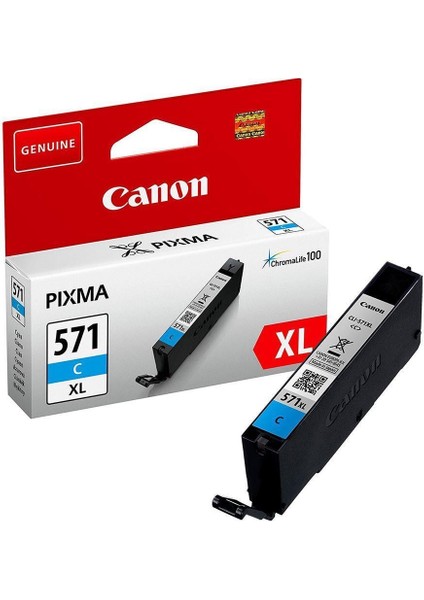 CLI-571XL C Cyan Mavi Yüksek Kapasiteli Mürekkep Kartuş TS5050-9050