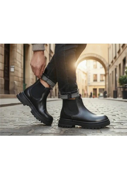 Hakiki Deri Ortopedik Lastikli Bot fırsatları