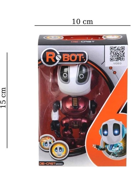 Metal Ses Kaydı Yapabilen Etkileşimli Işıklı USB Şarjlı Aktivite Eğitici Oyuncak Robot fiyatları
