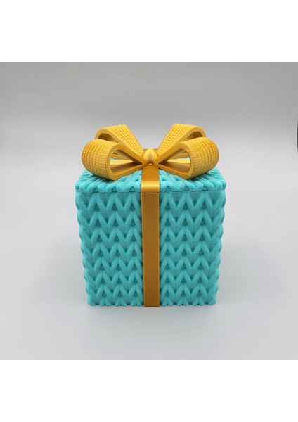 Yılbaşı Hediye Kutusu – 3D Desenli Dekoratif Kutu (3 Renk Seçeneği) modelleri