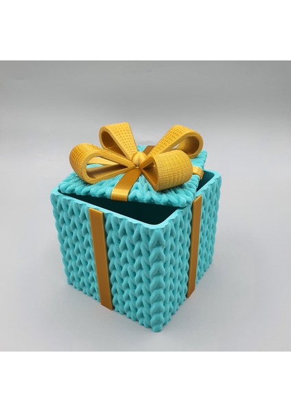 Yılbaşı Hediye Kutusu – 3D Desenli Dekoratif Kutu (3 Renk Seçeneği) fırsatları