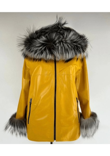 Çift Taraflı Giyilebilir Kadın Deri Mont Sila Model fiyatları