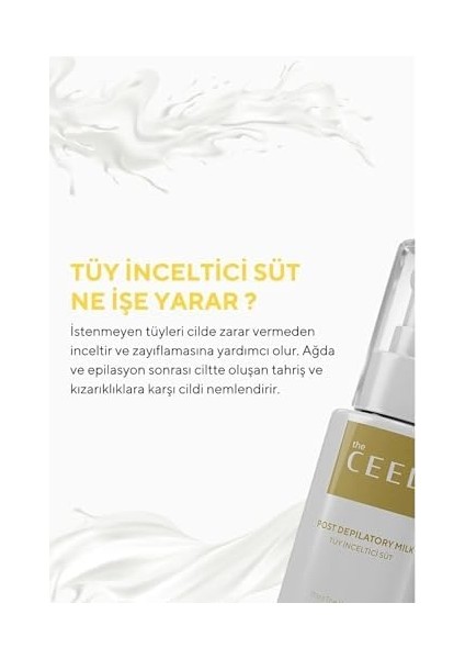 The Ceel Tüy Inceltici ve Nemlendirici Süt 60 ml - Isırgan Otu ve Hyaluronik Asit Özlü Cilt Yumuşatıcı ve Nemlendirici Bakım fiyatları