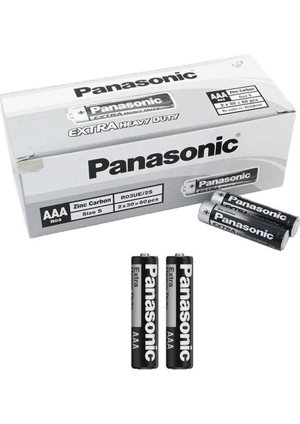 Panasonıc Aaa Ince Kalem Pil Zinc Carbon 60LI Paket