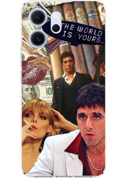 Oppo Reno 14F Uyumlu The Worlds Is Yours Tasarımlı Baskılı Silikon Kılıf