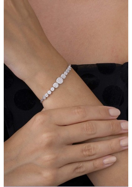 Hürrem Sultan Modeli Zümrüt Taşllı Damla Motifli 925 Ayar Gümüş Bileklik fiyatları