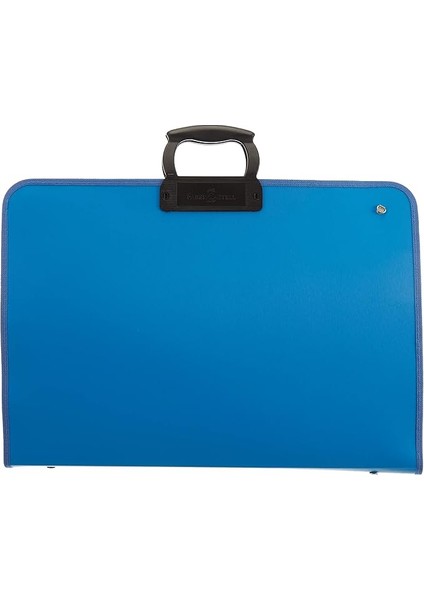 Proje Çantası Mavi, 38X55 Cm, Askılı Taşıma, Kalemlikli, Sert Kapaklı, El Yormayan Ergonomik Kulp