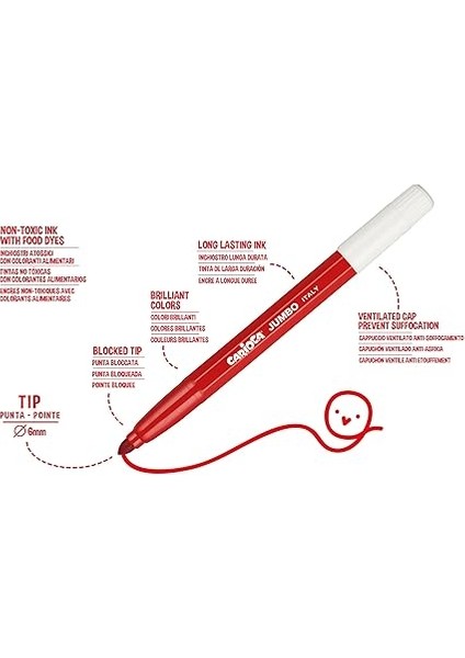 Jumbo Süper Yıkanabilir Keçeli Boya Kalemi 40'lı modelleri