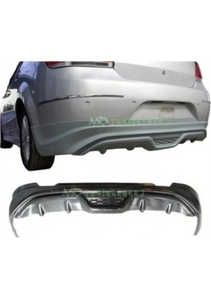 Fiat Linea 2007-2012 Makyajsız Kasa Custom Arka Ek (( Beyaz Boyalı Ortası Siyah ))