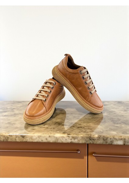 D25KA-120 Taba Hakiki Deri Tam Ortopedik Kadın Casual Günlük Ayakkabı fiyatları