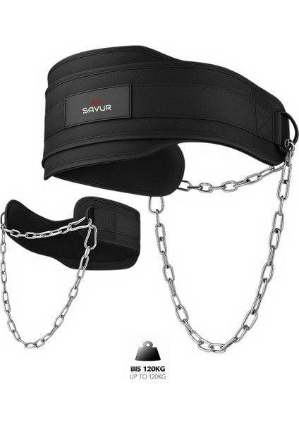 Dip Belt Ağırlık Kemeri Dips Kemeri Ağırlık Kaldırma Kemeri Barfiks Chin-Up Zincirli Kemer
