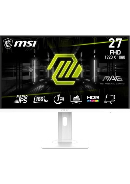 Msı Mag 274PFW 27" 1 Ms Full Hd Pivot IPS 180 Hz Oyuncu Monitörü Outlet