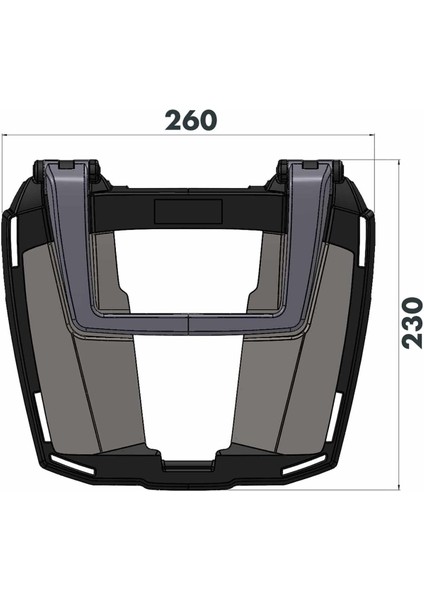 Honda X-ADV350 Arka Çanta Demiri 2022/6619538 01 01 modelleri
